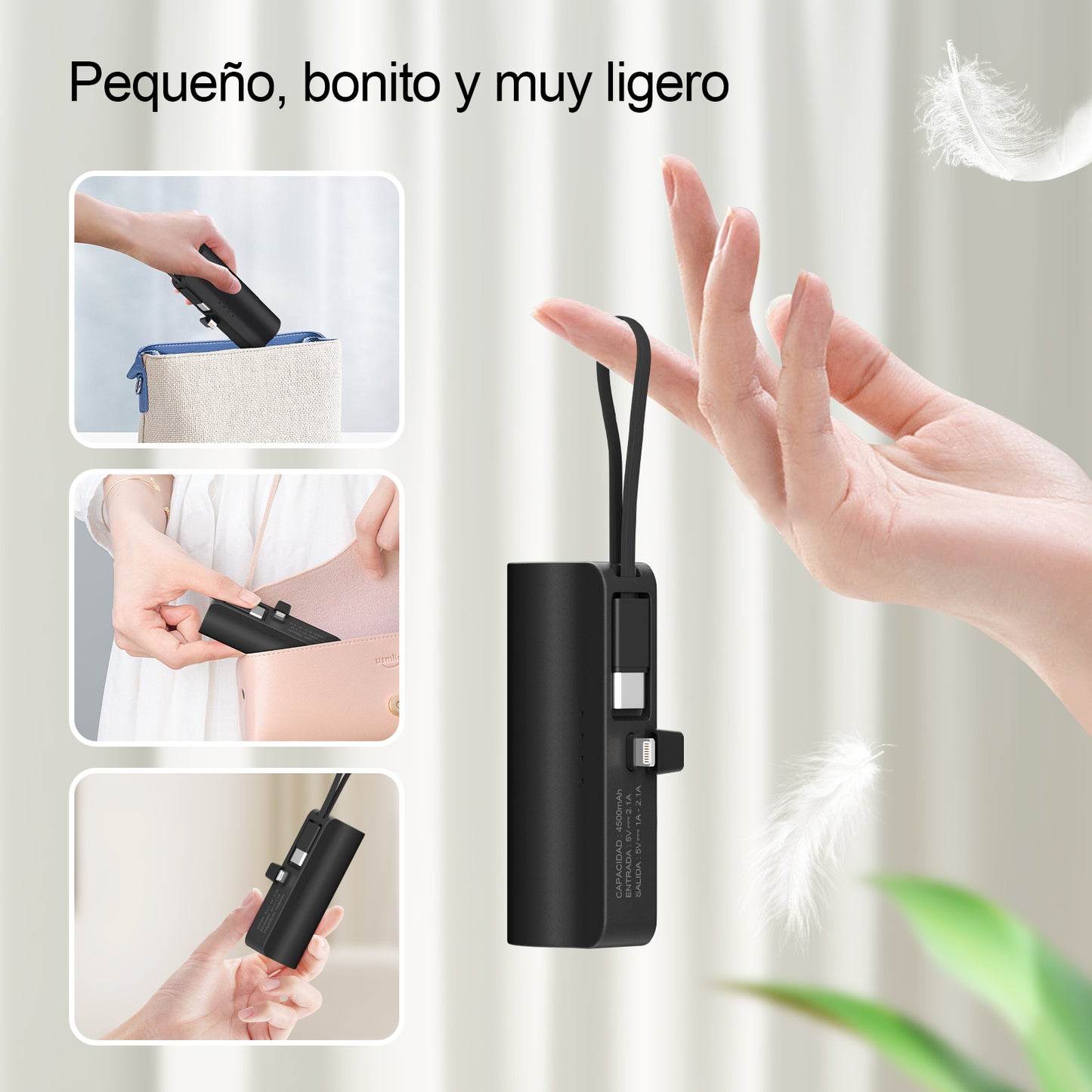 GENGXIN™ PowerBank 4500 mAh Carga Rápida Para iPhone (Sólo para exhibición)