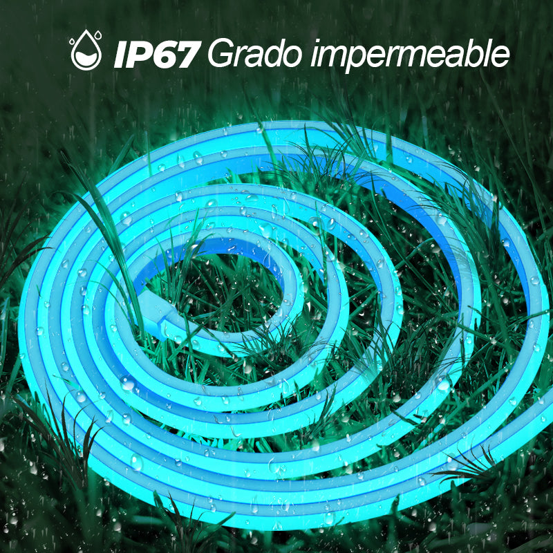 GENGXIN™ Tira de LED Flex Neón 24V COB/252P 10 mts (Sólo para exhibición)