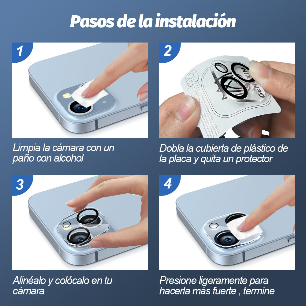 GENGXIN® Mica Para Camara (APPLE) -10 piezas