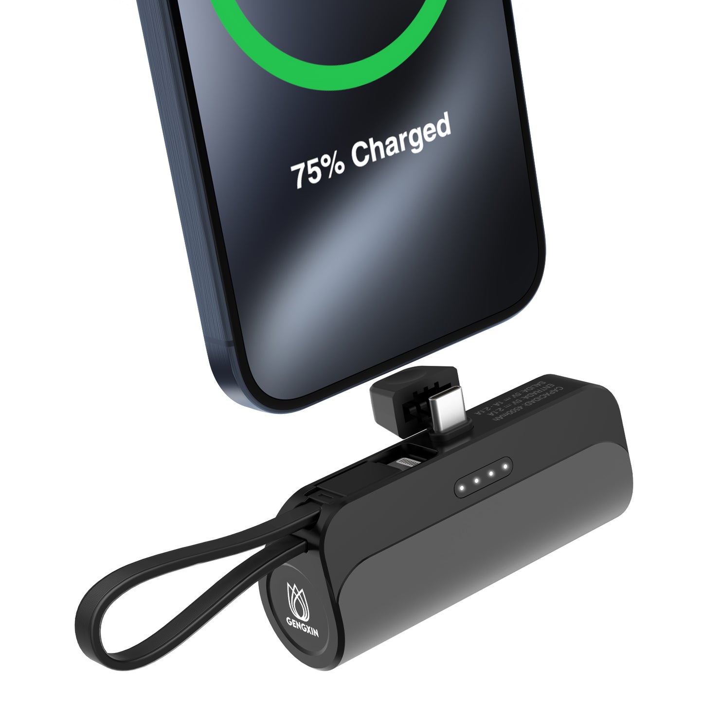 GENGXIN® PowerBank Capsula 4500 mAh-Negro (Sólo para exhibición)