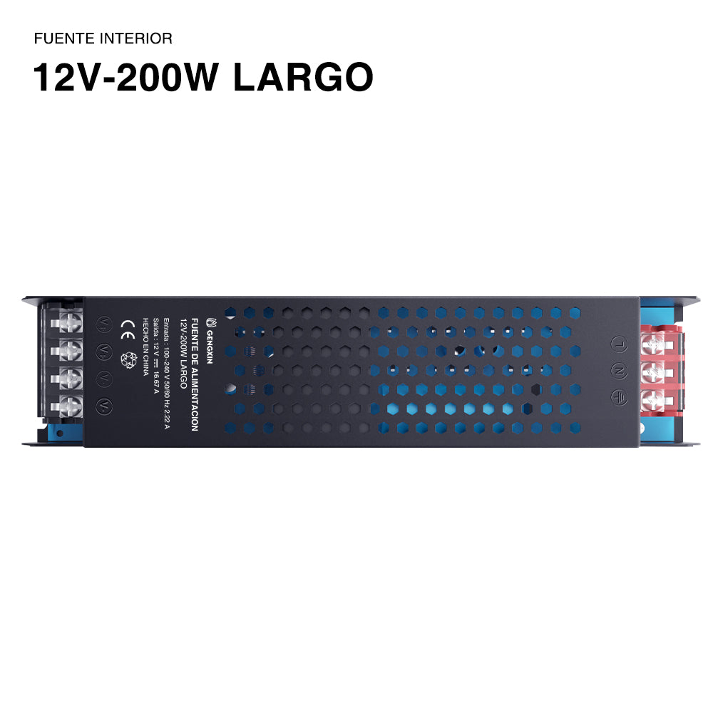 Gengxin® Fuente De Alimentación Conmutada --12V 200W Largo