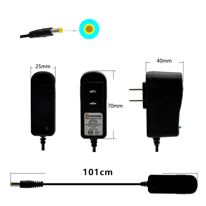 GENGXIN® Adaptador 12V 1A (Sólo para exhibición)