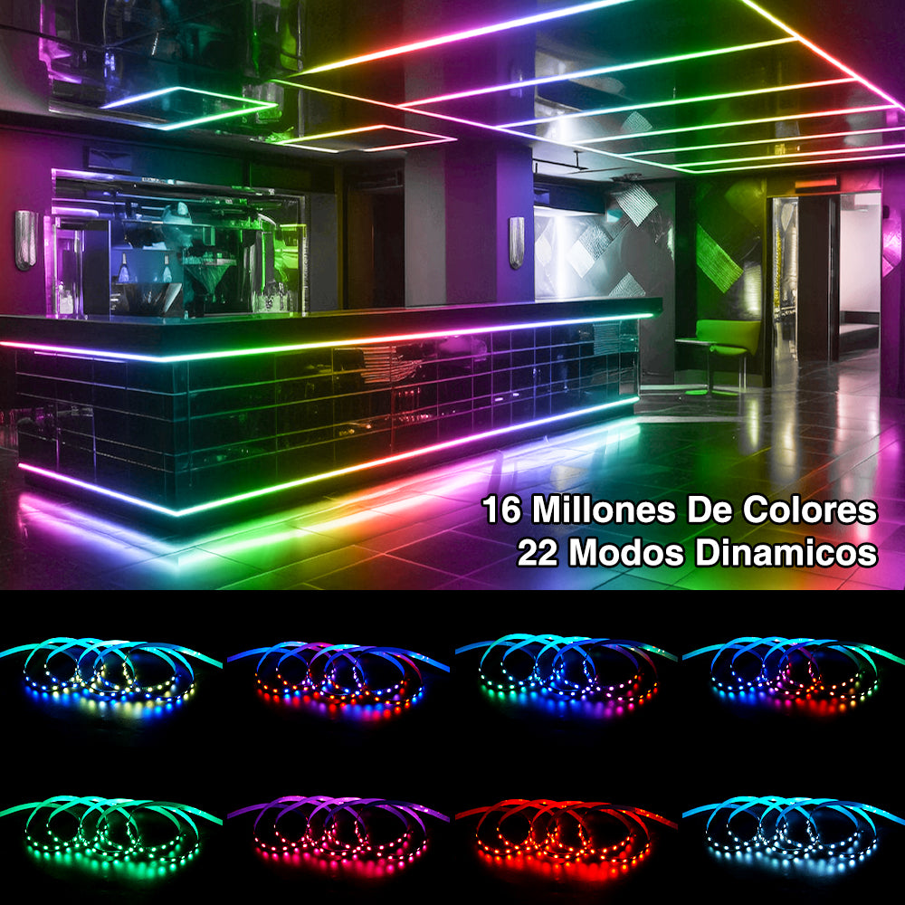 GENGXIN® Tira de LED Flex Rayo 5050/60P 5mts USB WS2812--Negro