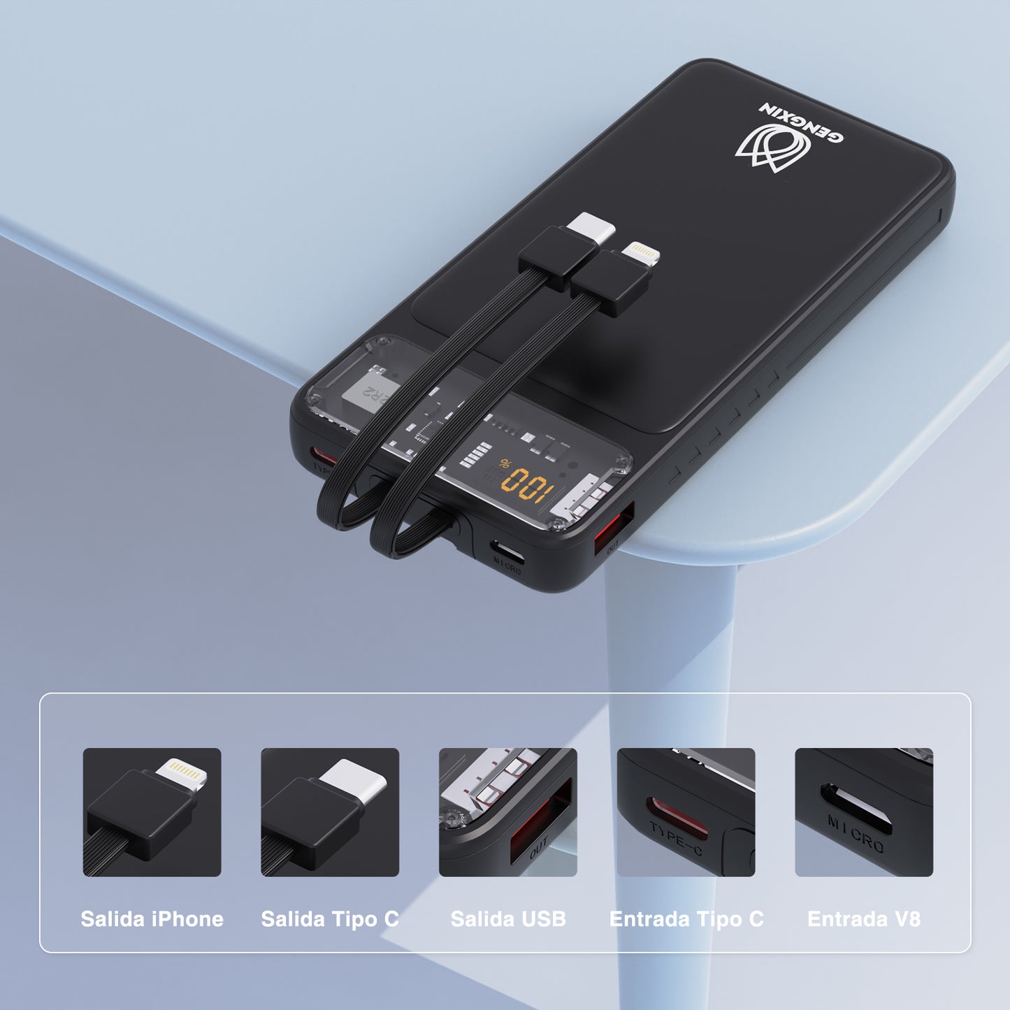 GENGXIN® PowerBank Carga Rápida PD.3.0 (Sólo para exhibición)