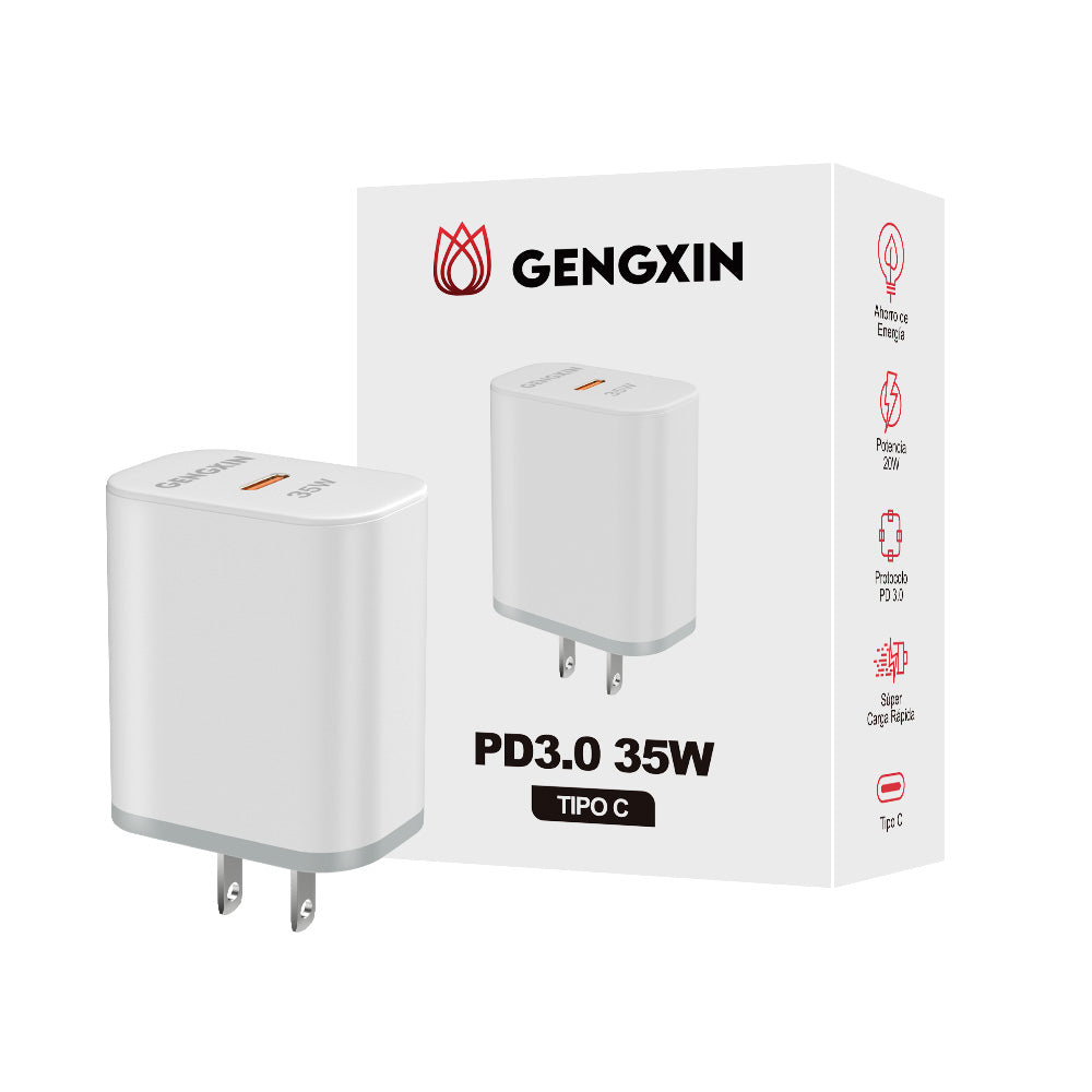 GENGXIN® Cargador de 35W tipo C carga rápida PD3.0(sin cable) (Sólo para exhibición)