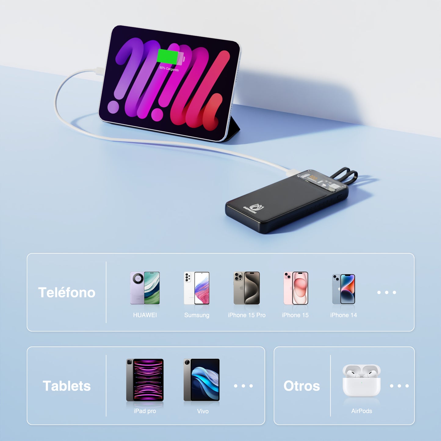 GENGXIN® PowerBank Carga Rápida PD.3.0 (Sólo para exhibición)