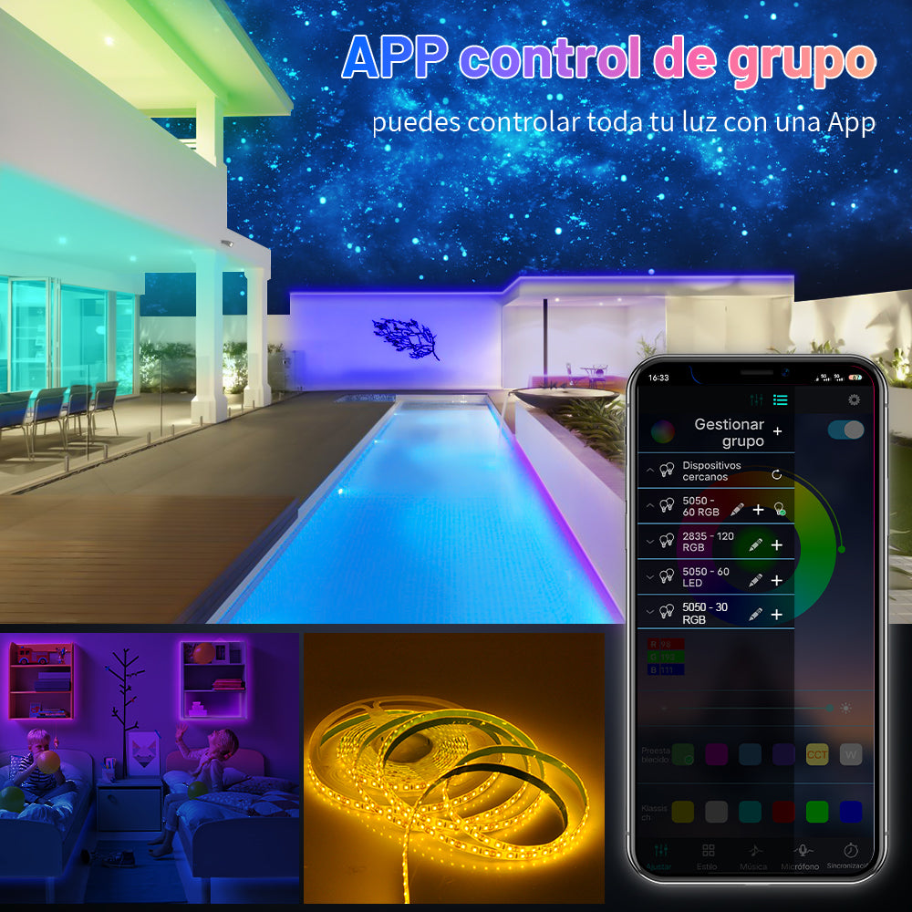 GENGXIN® Controlador APP Tira De Led RGB (Sólo para exhibición)