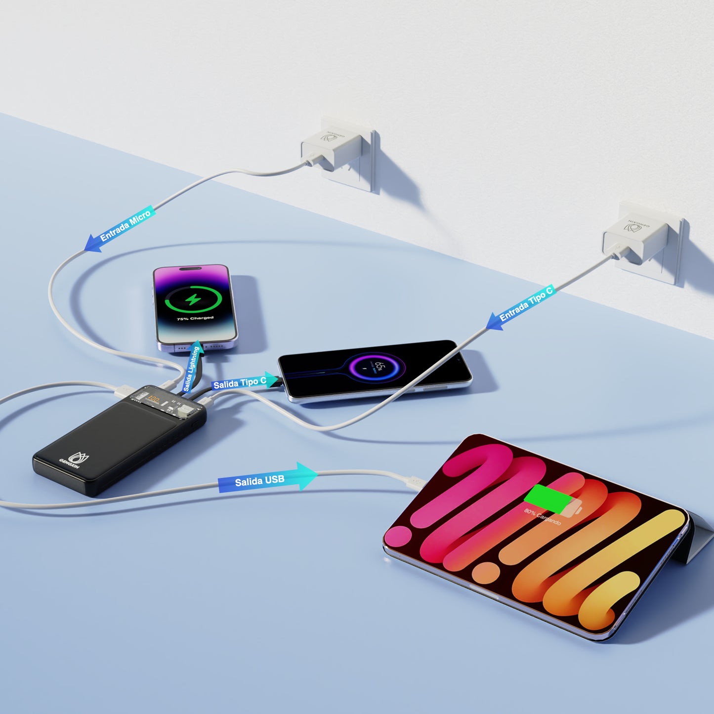 GENGXIN® PowerBank Carga Rápida PD.3.0 (Sólo para exhibición)