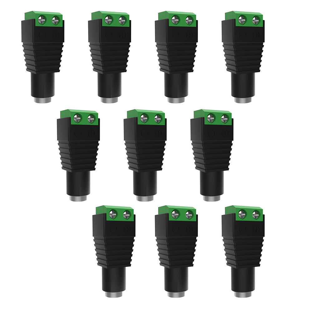GENGXIN® Conector Adaptador de corriente de 12 V CC-10 piezas (Sólo para exhibición)