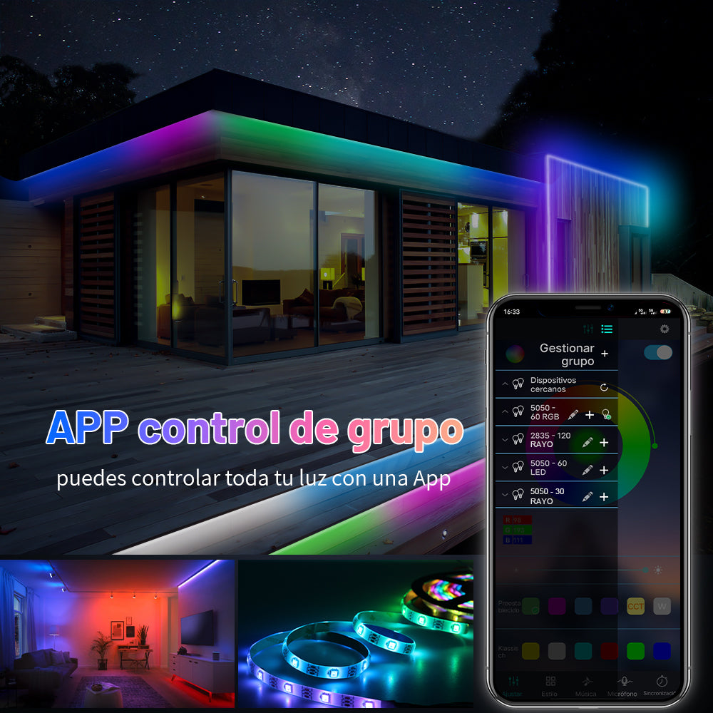 GENGXIN™ Controlador APP Bluetooth Tira de LED Rayo (Sólo para exhibición)