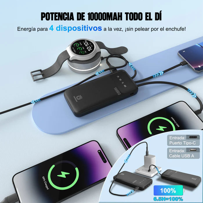 GENGXIN® Powerbank-10000mAh-GX-PB10B (Sólo para exhibición)