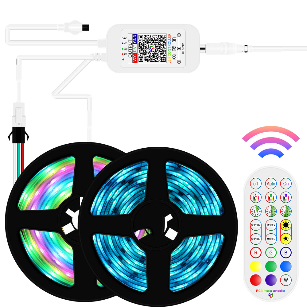GENGXIN® Controlador APP Bluetooth Tira de LED Rayo 2 Salidas (Sólo para exhibición)