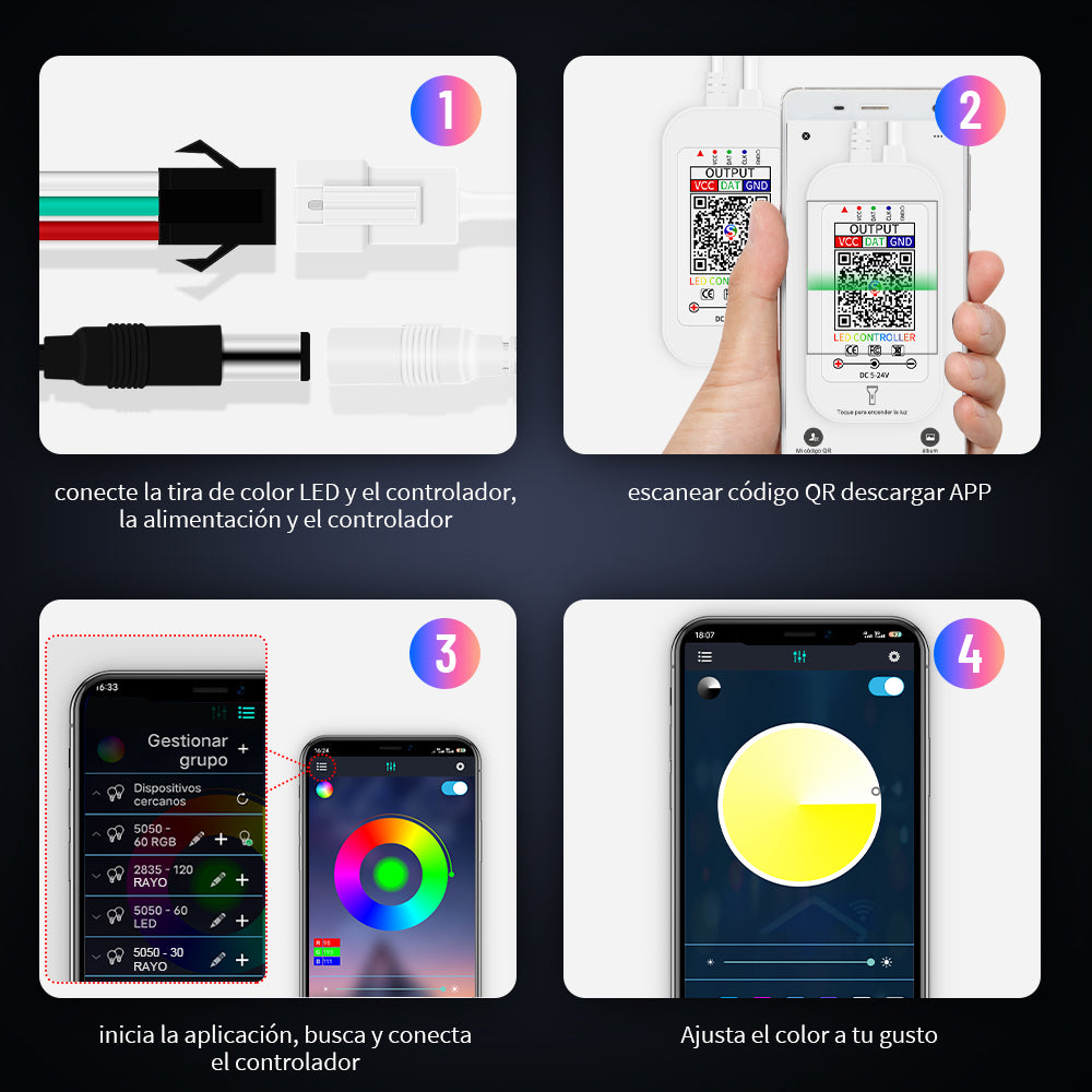 GENGXIN™ Controlador APP Bluetooth Tira de LED Rayo (Sólo para exhibición)