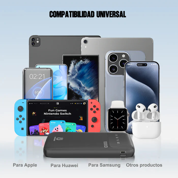 GENGXIN® Powerbank-10000mAh-GX-PB10B (Sólo para exhibición)