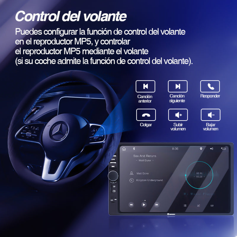 GENGXIN® Estéreo de coche con pantalla táctil dual MP5 (Sólo para exhibición)