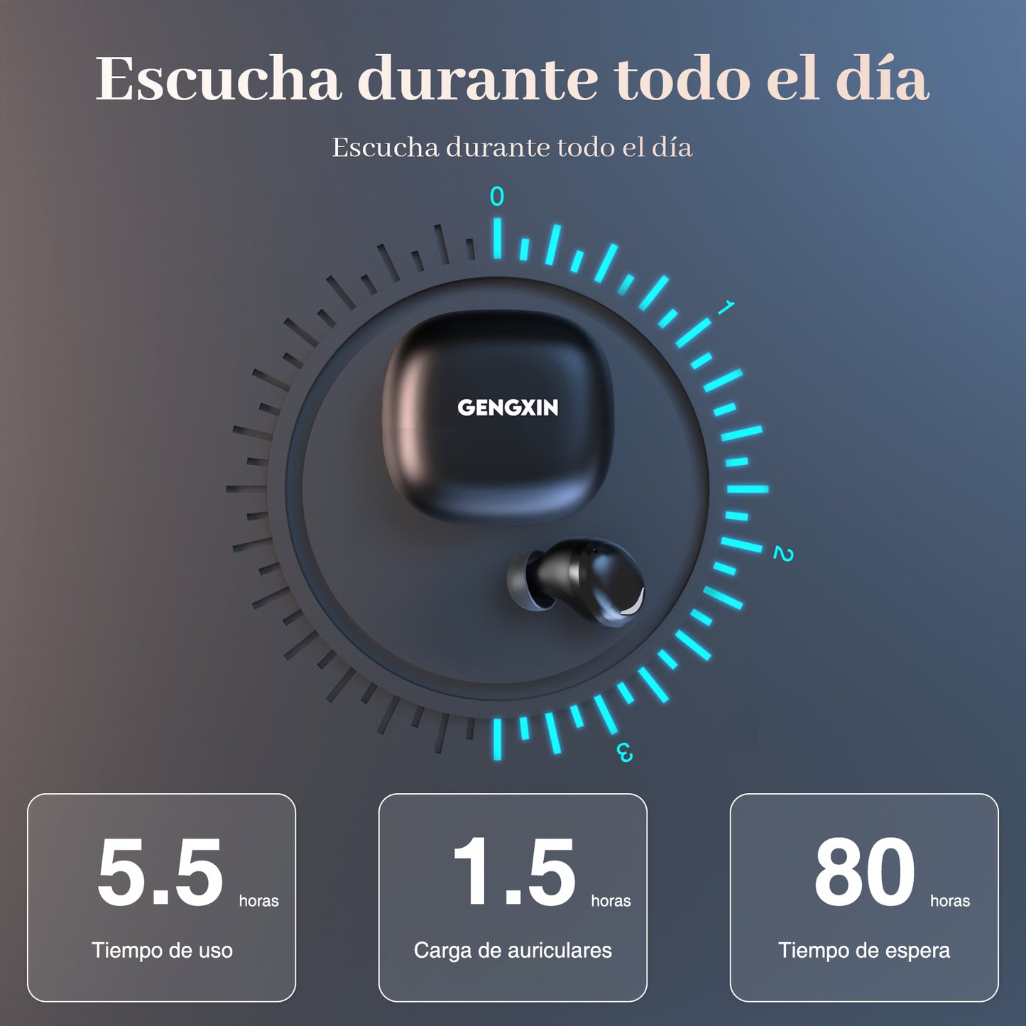 GENGXIN™ Audifonos Inalambricos GX-T03 (Sólo para exhibición)