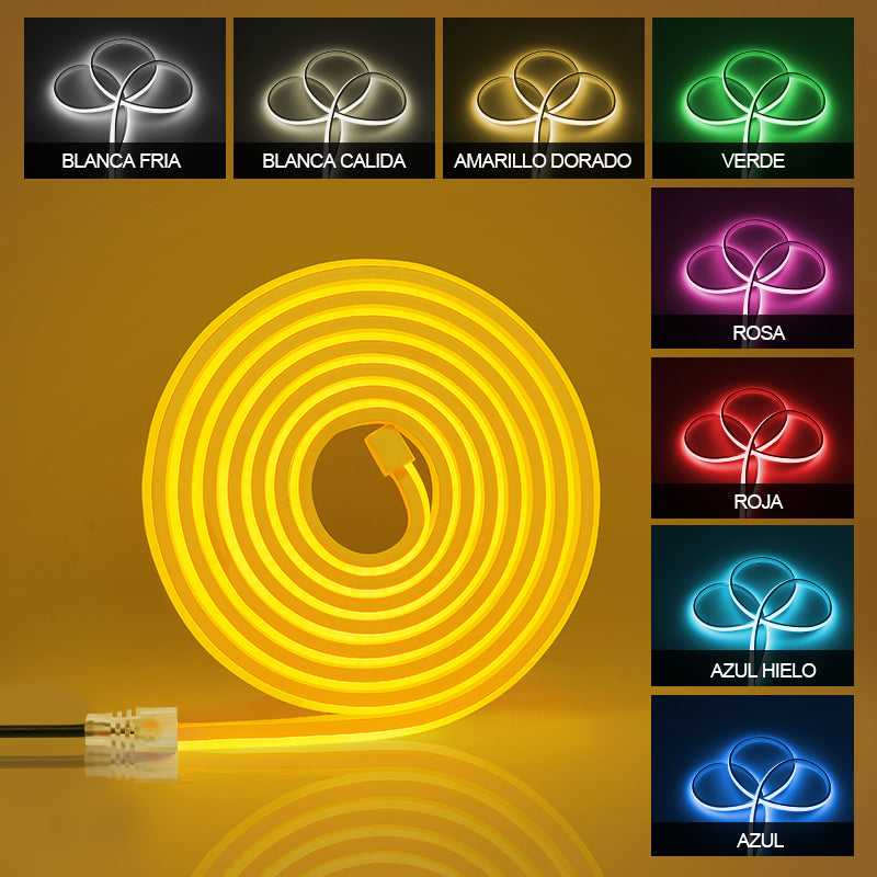 GENGXIN™ Tira de LED Flex Neón 24V COB/252P 10 mts (Sólo para exhibición)