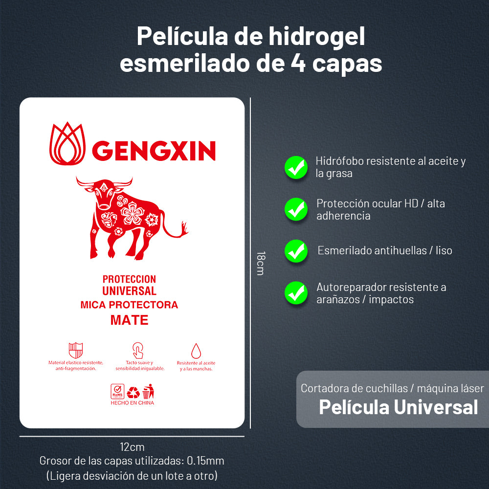GENGXIN® Mica Hidrogel-10 piezas-MATE