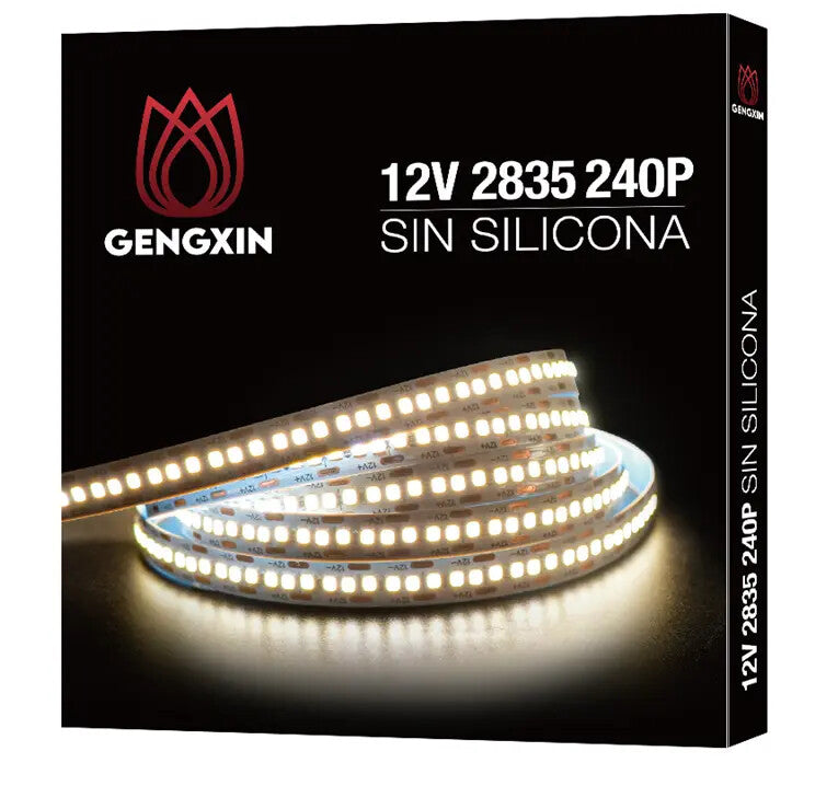 GENGXIN® Tira de LED 12V 2835/240P 5M-SIN SILICON (Sólo para exhibición)