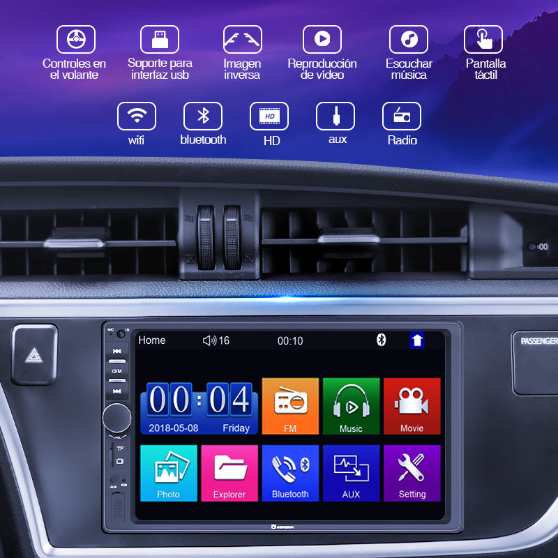 GENGXIN® Estéreo de coche con pantalla táctil dual MP5 (Sólo para exhibición)