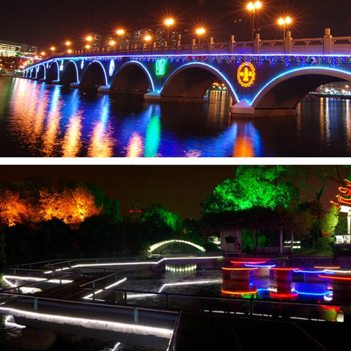 GENGXIN® Tira de LED Flex Neon RGB 220V 3838/72P 25Mts (Sólo para exhibición)