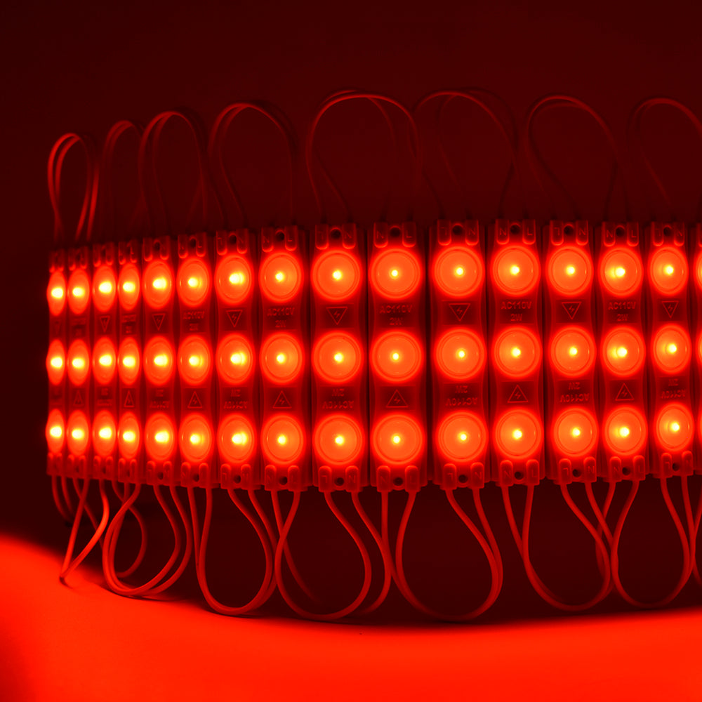 GENGXIN® Módulo LED 220V 2 de 20 pzas, varios colores (Sólo para exhibición)