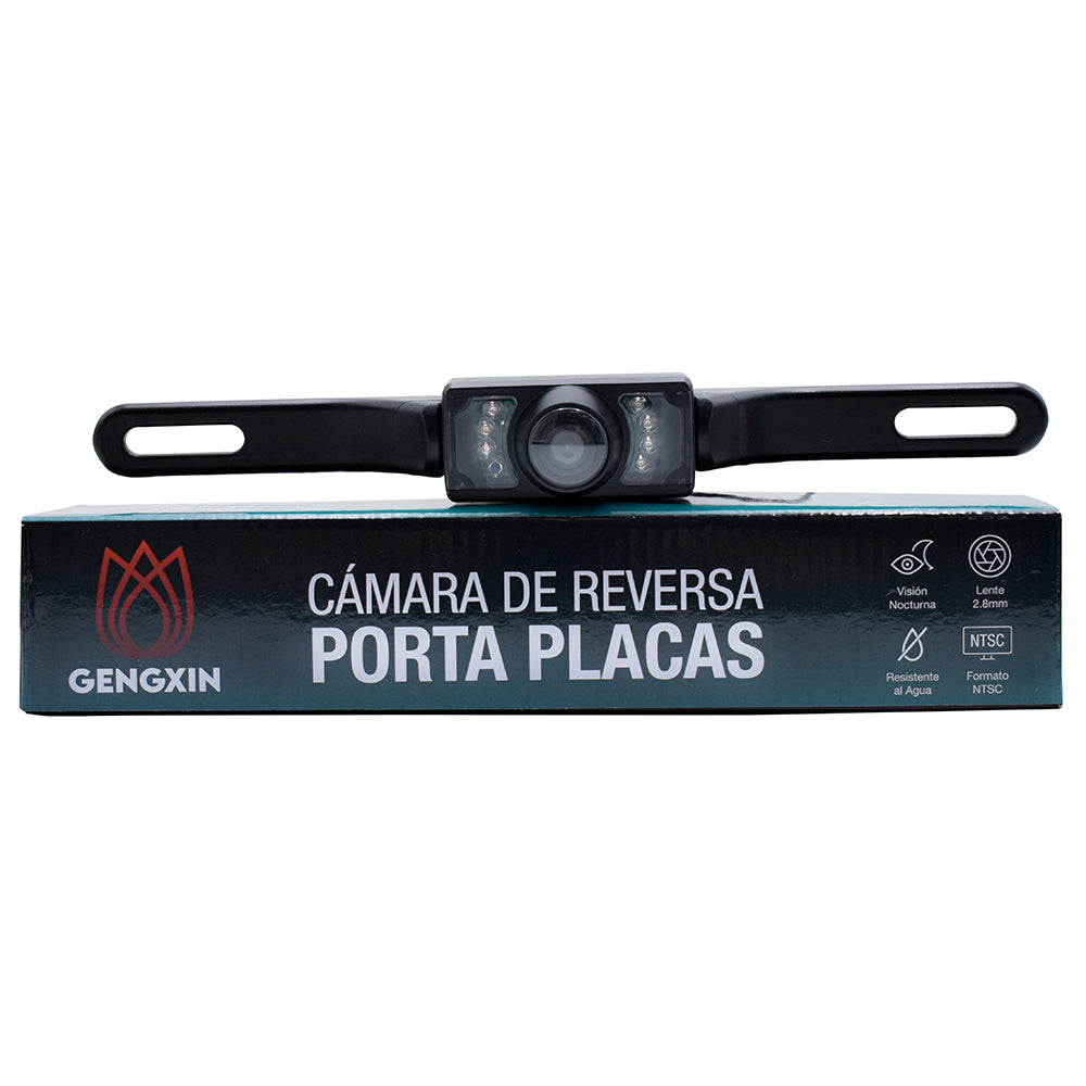GENGXIN® Cámara de Reversa Porta Placas GX-CPYS