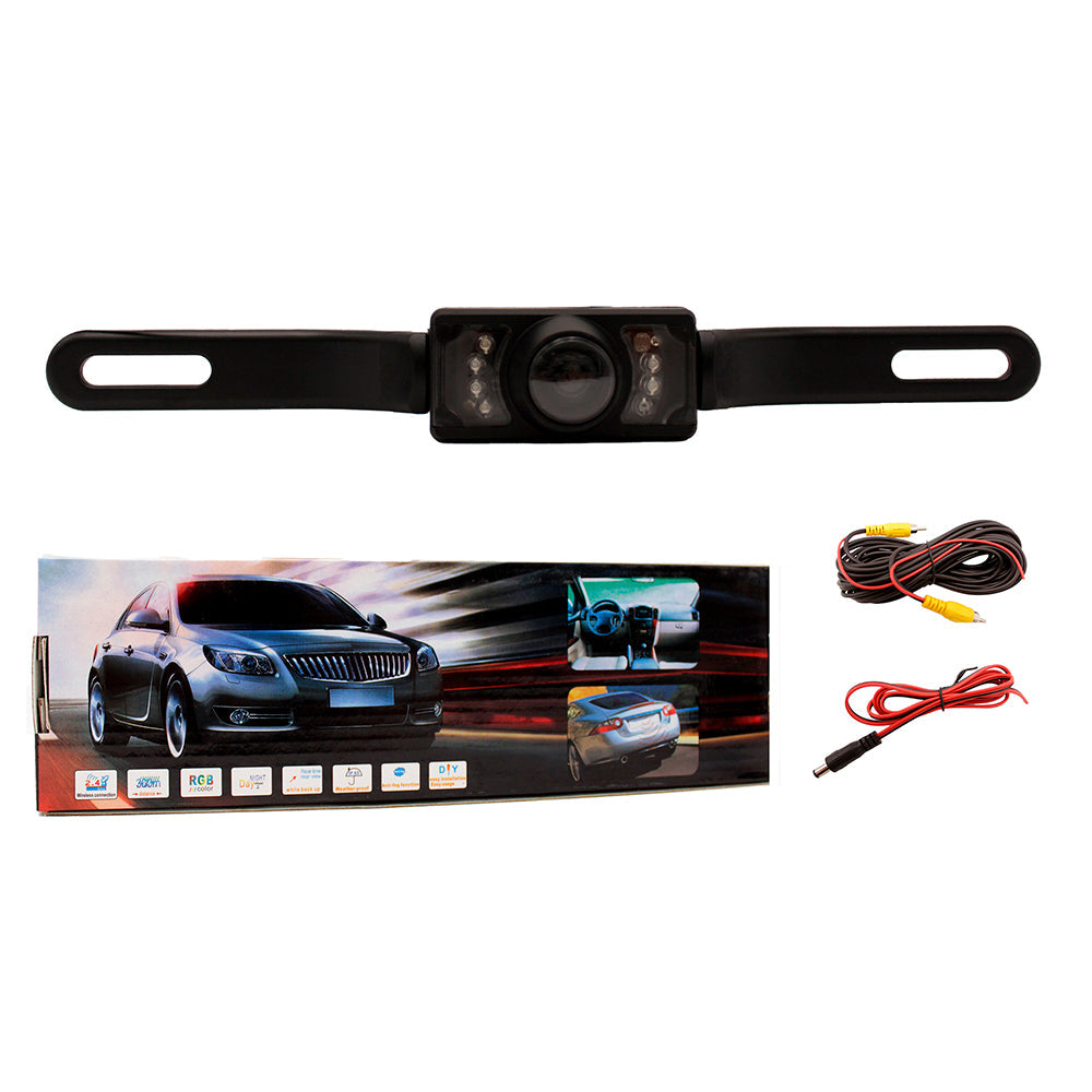 GENGXIN® Cámara de Reversa Porta Placas GX-CPYS