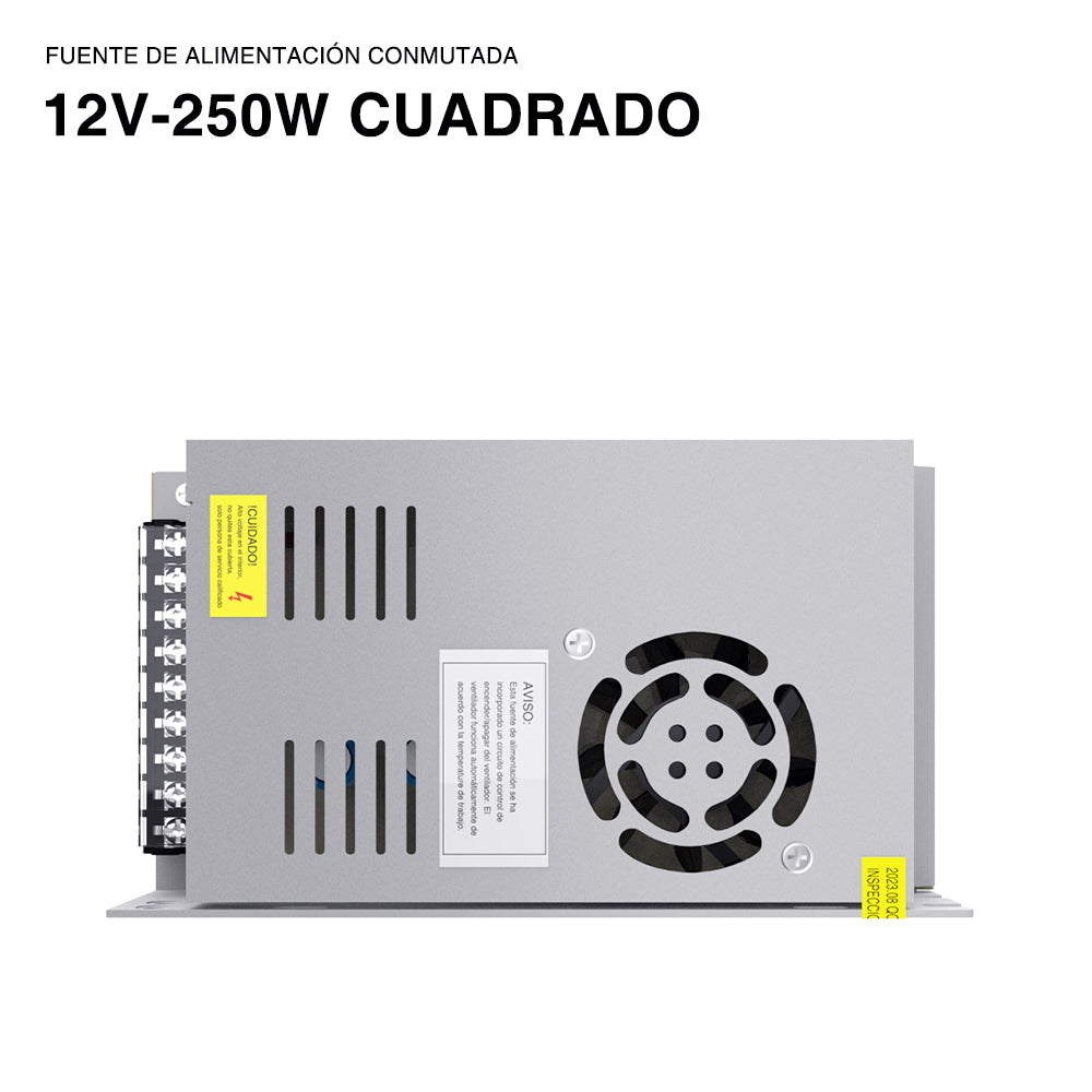 GENGXIN™ Fuente de alimentación conmutada--12V 250W CUADRADO