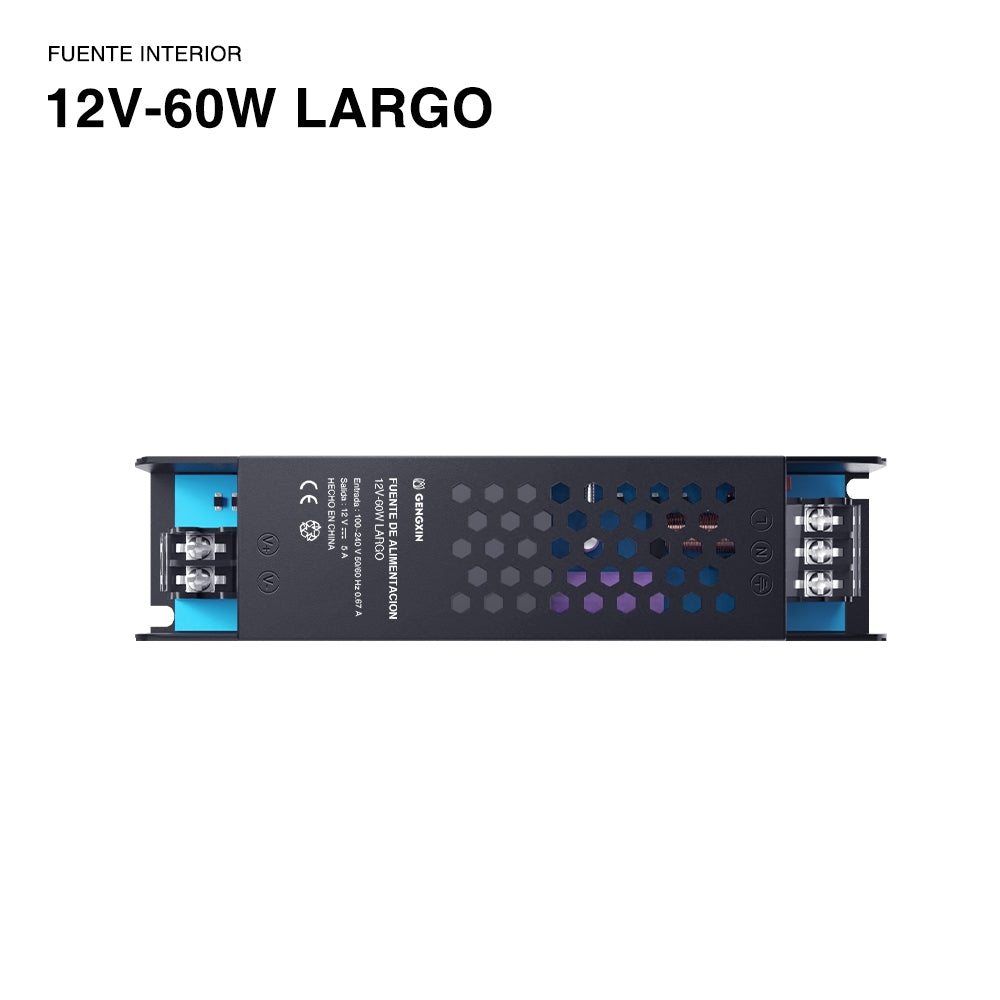 Gengxin® Fuente De Alimentación Conmutada --12V 60W Largo (Sólo para exhibición)