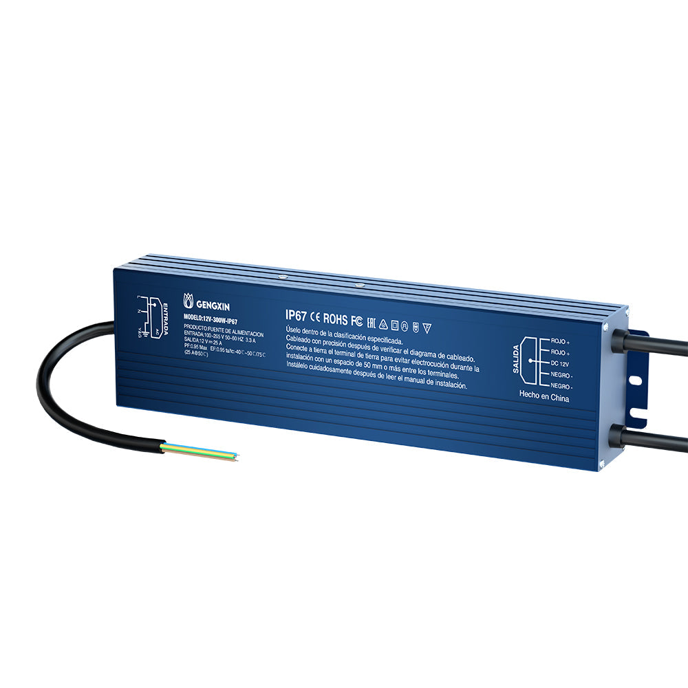 GENGXIN® Fuente Impermeable 12V 100W-IP67- 100~265V-PF0.95 (Sólo para exhibición)