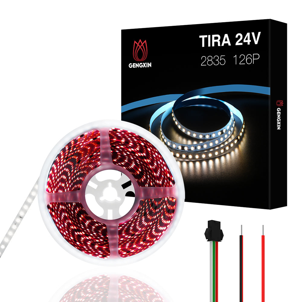 GENGXIN™ Tira De Led Flex 24V 2835/126P 10Mts (Luz de flujo de agua) (Sólo para exhibición)