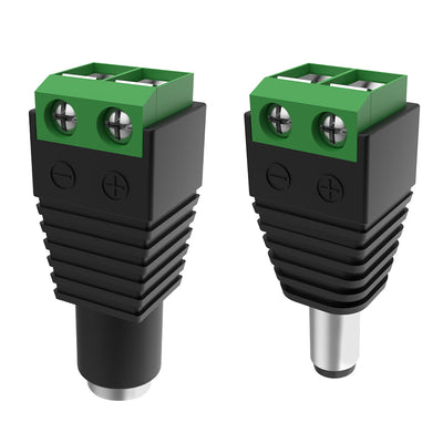 GENGXIN® Conector Adaptador de corriente de 12 V CC-10 piezas