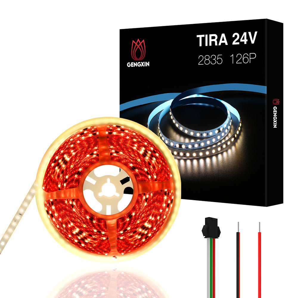GENGXIN™ Tira De Led Flex 24V 2835/126P 10Mts (Luz de flujo de agua) (Sólo para exhibición)