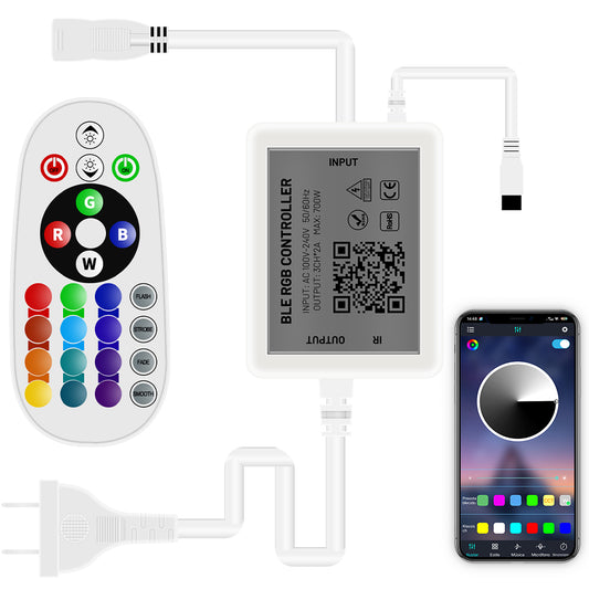 GENGXIN® Controlador APP Bluetooth Tira de LED Manguera RGB 220V (Sólo para exhibición)