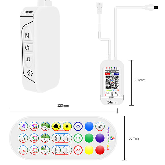 GENGXIN™ Controlador APP Bluetooth Tira de LED Rayo (Sólo para exhibición)