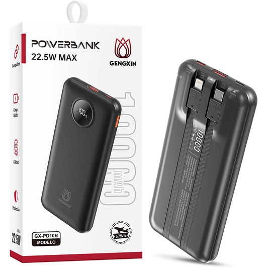 GENGXIN® Powerbank-10000mAh-GX-PD10B (Sólo para exhibición)