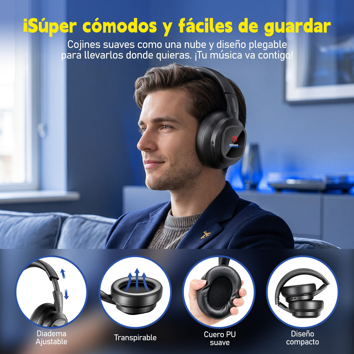 GENGXIN® Audifonos Inalambricos  GX-H04