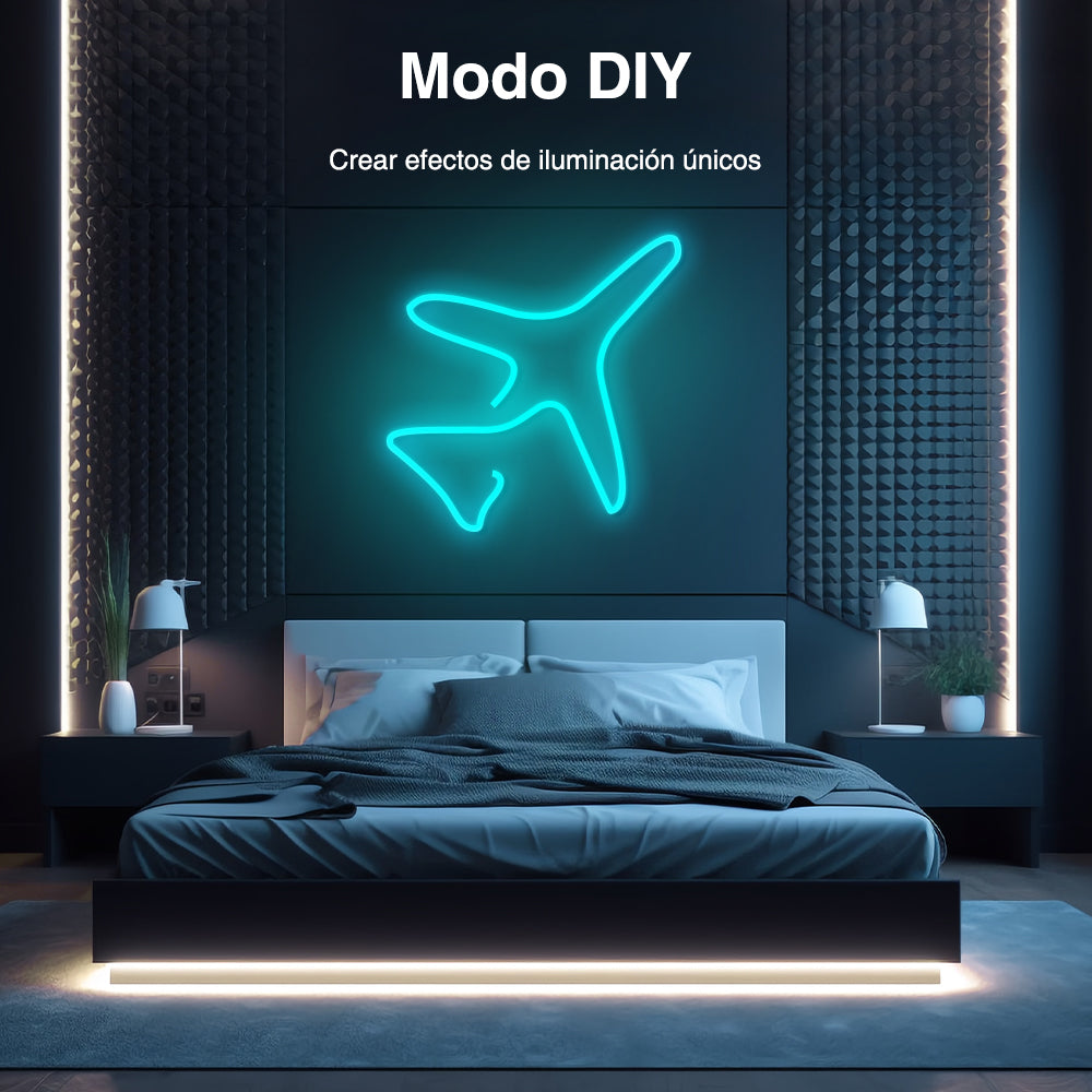 GENGXIN™ Tira de LED Flex Neon Bilateral 24V 2835/120P 10 mts (Sólo para exhibición)