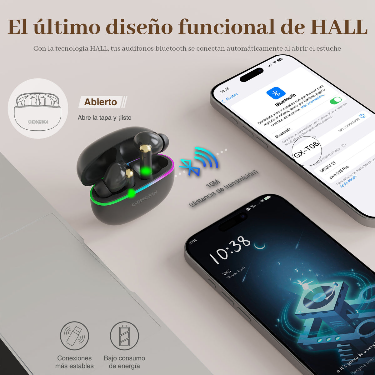 GENGXIN™  Audifonos Inalambricos  GX-T06