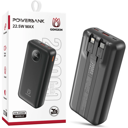 GENGXIN® Powerbank-20000mAh-GX-PD20B (Sólo para exhibición)
