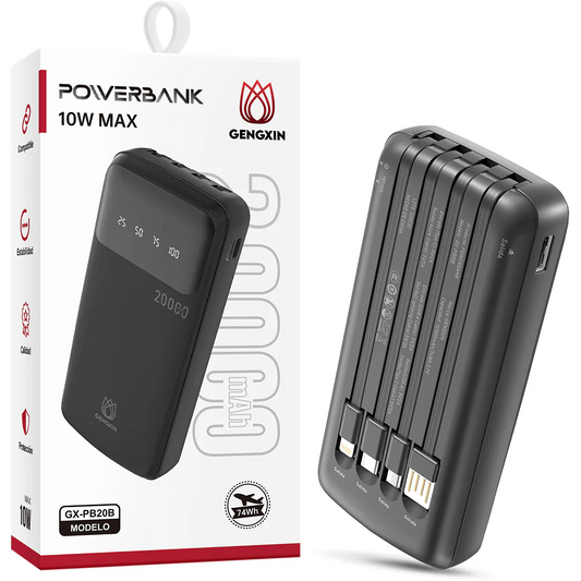 GENGXIN® Powerbank-20000mAh-GX-PB20B (Sólo para exhibición)