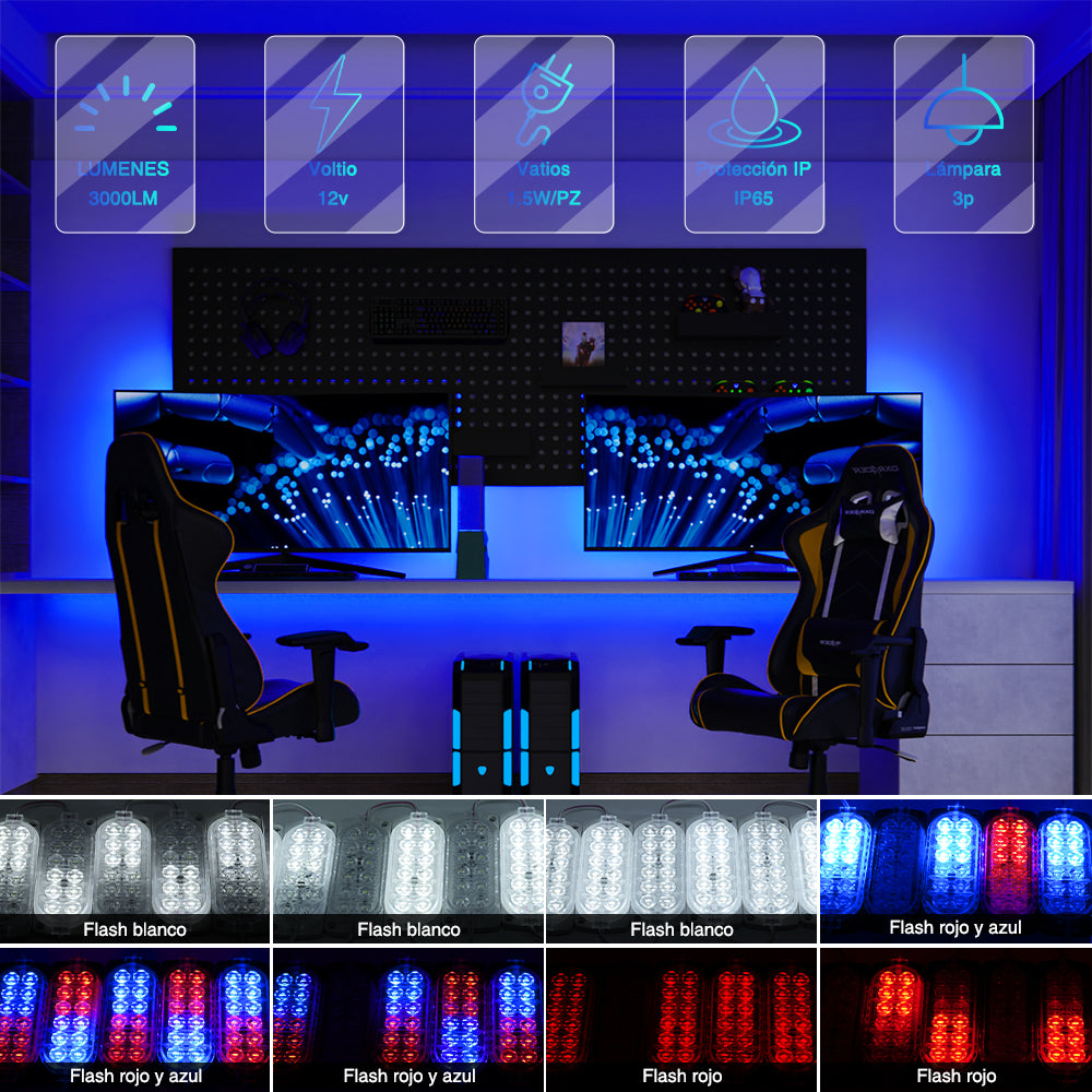 GENGXIN® Módulo LED 15-1 de 10 pzas ,varios colores (Sólo para exhibición)